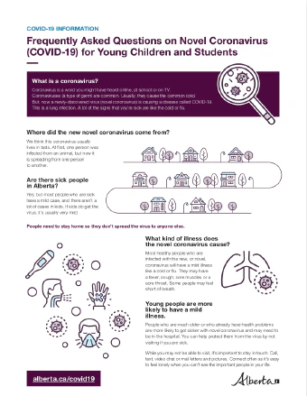 COVID-19 Information for Kids file cover